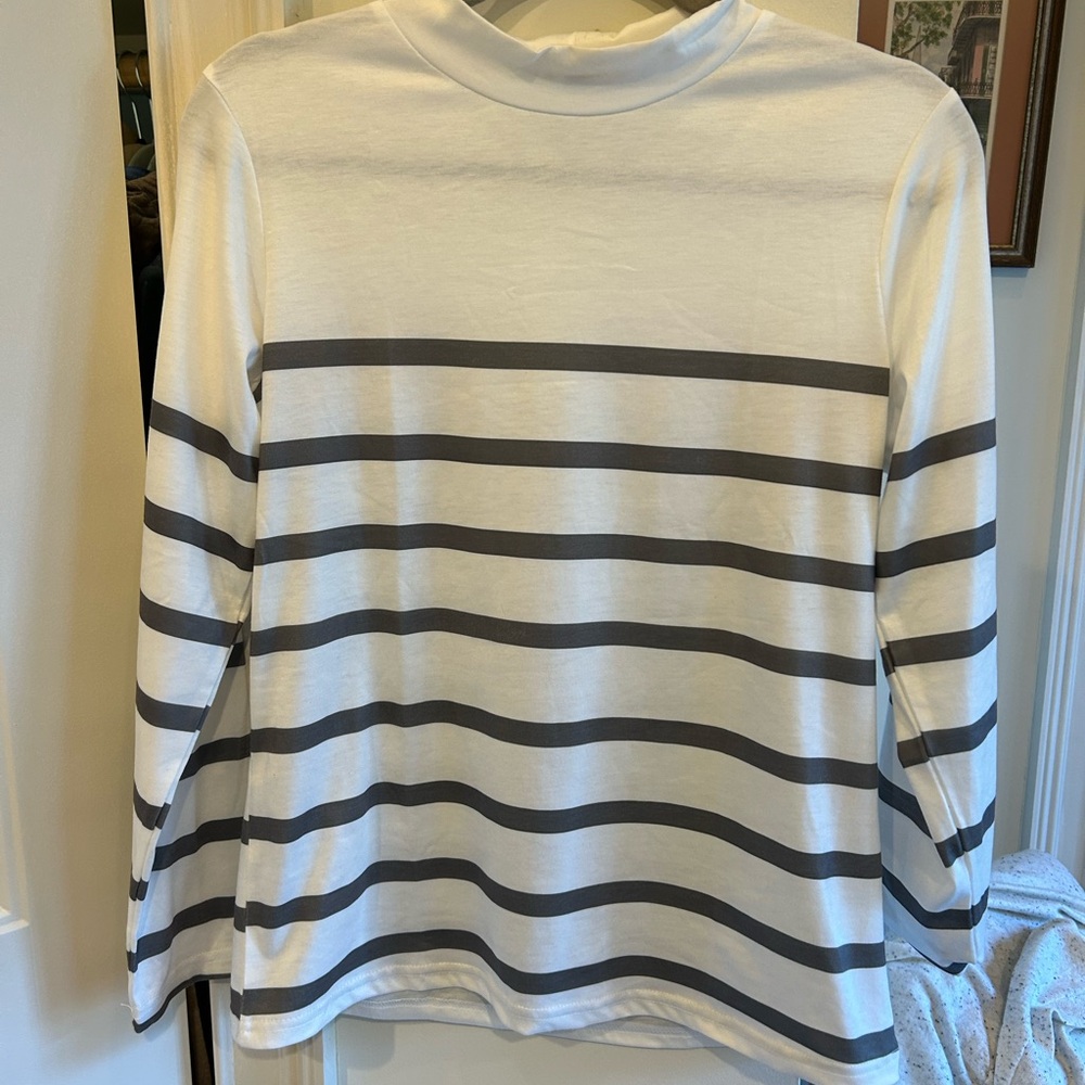 Striped Long Sleeve Shirt Lightweight